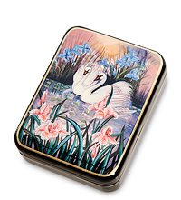 ШК-55/169 Шкатулка «Лебеди» исп. Маркова