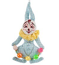 RK-462/3 Кукла подвесная «Кролик с бусами»