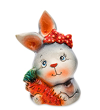 АБ-168/2 Фигурка керамическая «Кролик с морковкой»