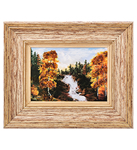 AMB-03/39 Картина «Красота природы» (с янтарной крошкой) H-32см