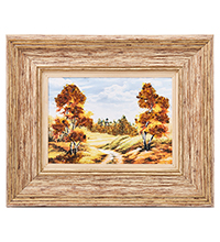 AMB-03/42 Картина «Красота природы» (с янтарной крошкой) H-32см