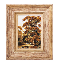 AMB-03/43 Картина «Красота природы» (с янтарной крошкой) H-32см