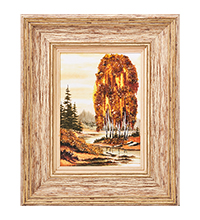 AMB-03/45 Картина «Красота природы» (с янтарной крошкой) H-32см