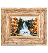 AMB-03/50 Картина «Красота природы» (с янтарной крошкой) H-32см