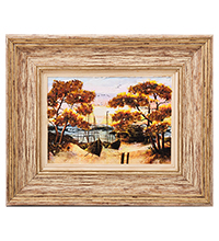 AMB-03/53 Картина «Красота природы» (с янтарной крошкой) H-32см