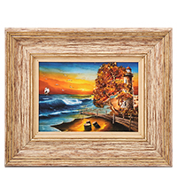 AMB-03/60 Картина «Красота природы» (с янтарной крошкой) H-32см