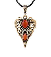 AM-4274 Подвеска «Восток» (латунь, янтарь)