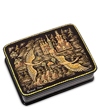 ШК-19/ 7-C Шкатулка в технике декупаж «Русский север» (10х8х3,5)