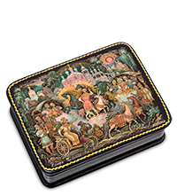 ШК-19/61-A Шкатулка в технике декупаж «Конек Горбунок» (10х8х3,5)