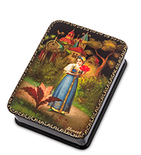 ШК-19/65 Шкатулка в технике декупаж «Аленький цветочек» (10х8х3,5)