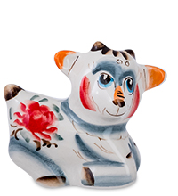 ГЛ- 998/1 Фигурка «Козлик» цв. (Гжельский фарфор)