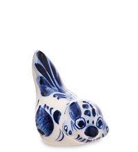 ГЛ- 731 Фигурка «Воробей» (Гжельский фарфор)