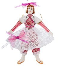 RK-518 Кукла подвесная «Балеринка» фарфор
