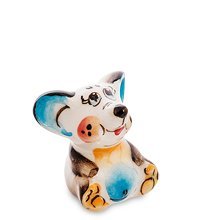 ГЛ- 549 Фигурка «Мышь ушастый» мал. цв. (Гжельский фарфор)