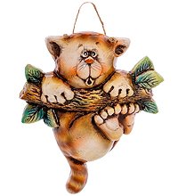 АБ- 49 Панно керамическое «Кот на ветке»