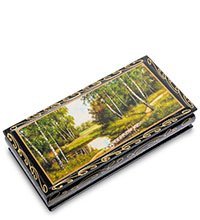 ШК-11/ 5-Q Шкатулка-купюрница в технике декупаж (8х17х4)