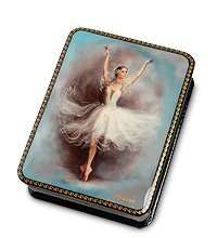 ШК-19/ 8-A Шкатулка в технике декупаж «Балет» (10х8х3,5)