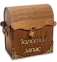 КФ- 63 Сундук-копилка «Золотой запас» бол.