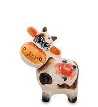 ГЛ- 652 Фигурка «Бычок Гриша» цв. (Гжельский фарфор)