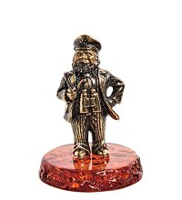 AM-2760 Фигурка «Капитан» (латунь, янтарь)