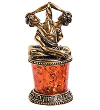 AM-2780 Фигурка «Знак зодиака-Близнецы» (латунь, янтарь)