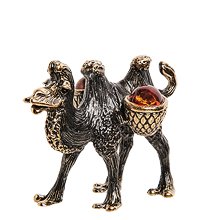 AM-2819 Фигурка «Верблюд» (латунь, янтарь)