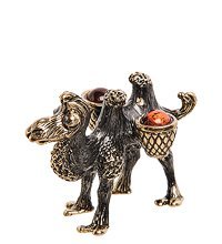 AM-2820 Фигурка «Верблюд» (латунь, янтарь)