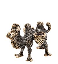 AM-2821 Фигурка «Верблюжонок» (латунь, янтарь)