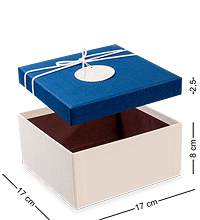WF-31/2-A Коробка «Прямоугольник» цв.бел./син.
