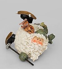 HJ23A100-15 Фигурка «Дед Мороз - Веселый лыжник» в асс.