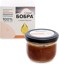 MED-06/04 «Секрет бобра» Медовая композиция с жиром барсука, 100 г