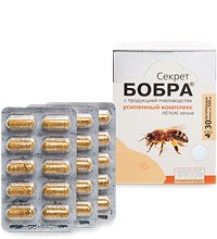 MED-06/15 «Секрет бобра» Капсулы с продукцией пчеловодства. Легкие легкие №30*0,5 г, блистер