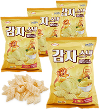 ER-153 Чипсы картофельные «Доширак» с медом и маслом, 4шт х 50г, Корея