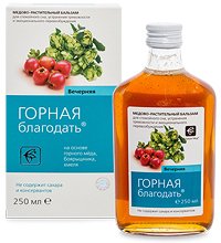 MED-04/11 «Горная благодать» Медовый взвар - вечерняя, 250 мл