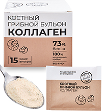 FLK-13/4 Костный бульон грибной 15 шт по 5 гр (саше)