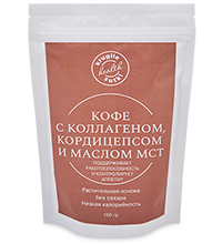 FLK-16/3 Кофе с коллагеном, кордицепсом и маслом МСТ 160 гр