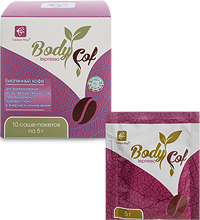 MED-53/06 «Body Cof lepresso» биогенный кофе, 10 саше-пакетов по 5 г