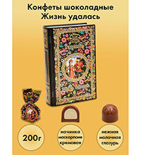 AT-30/1 Конфеты шоколадные «Жизнь удалась» книга, 200 г