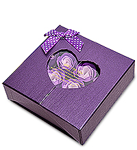 ЯЛ-20-04/3 Подарочный набор «Розы» фиолетовый