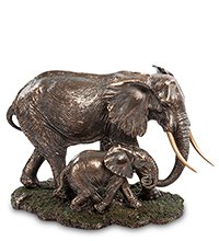 WS-772 Статуэтка «Слон с детенышем»