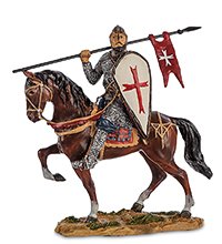 WS-818 Статуэтка «Конный рыцарь крестоносец»