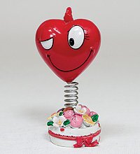 MK 1206 Фигура на пружинке «Сердце» 3,75' 1/асс.