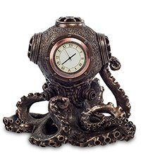 WS-189 Статуэтка-часы в стиле Стимпанк «Осьминог»