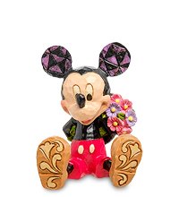 Disney-4054284 Фигурка мини «Микки Маус с цветами)»