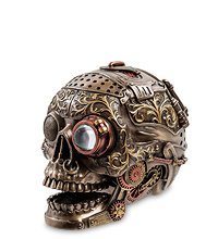 WS-909 Статуэтка в стиле Стимпанк «Череп с подвижной челюстью»