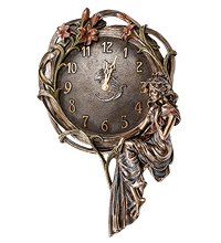 WS-941 Панно-часы «Девушка и лилии»