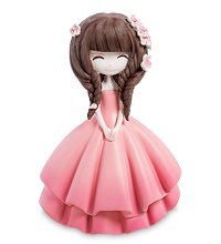 MF- 09 Копилка средняя «Девочка в розовом платье»