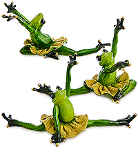 MN- 79 Набор из 3 фигурок «Лягушка-балерина»