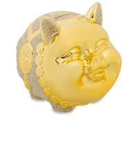 Золотые денежные свиньи